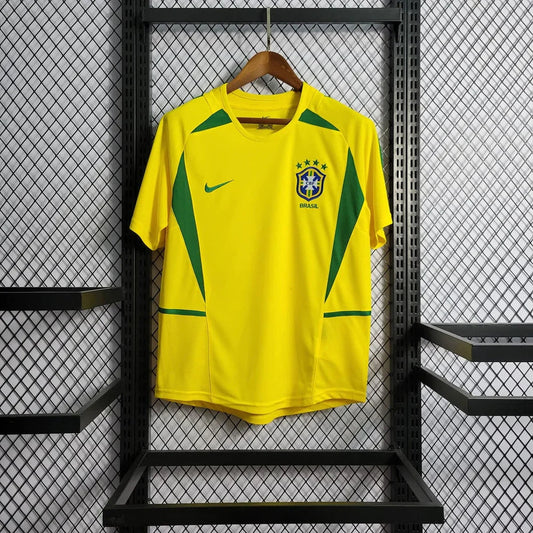 2002 Retro Brazil Home Jersey